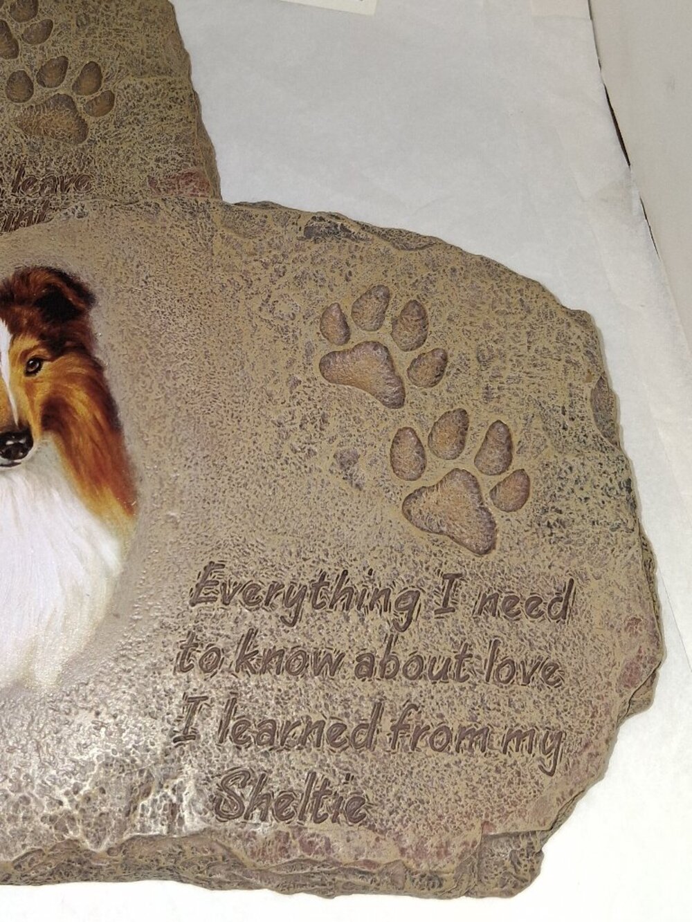 Danbury Mint SHELTIE Wall Hanging Plaques 3 - Home is where your Sheltie - Picture 4 of 6
